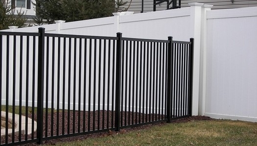 aluminum fence 2 rail pool fence Tampa