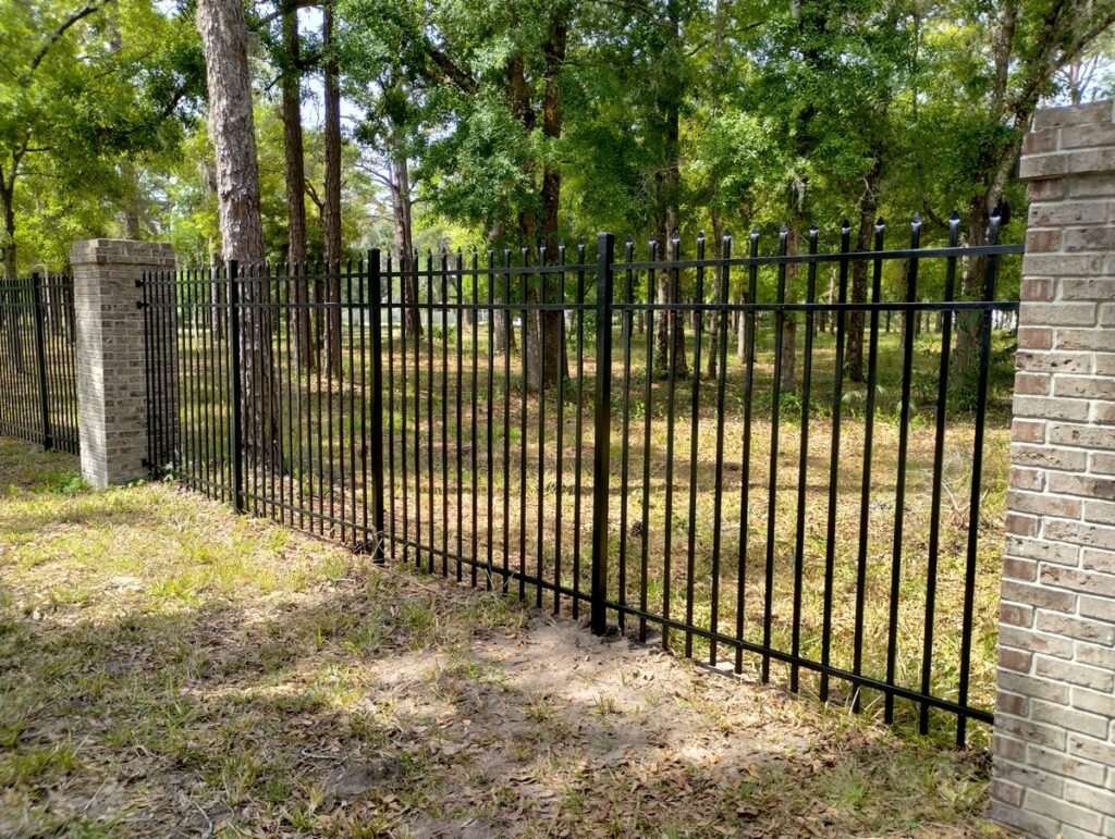 Black Aluminum Spear Top Fence Replacement Odessa Florida