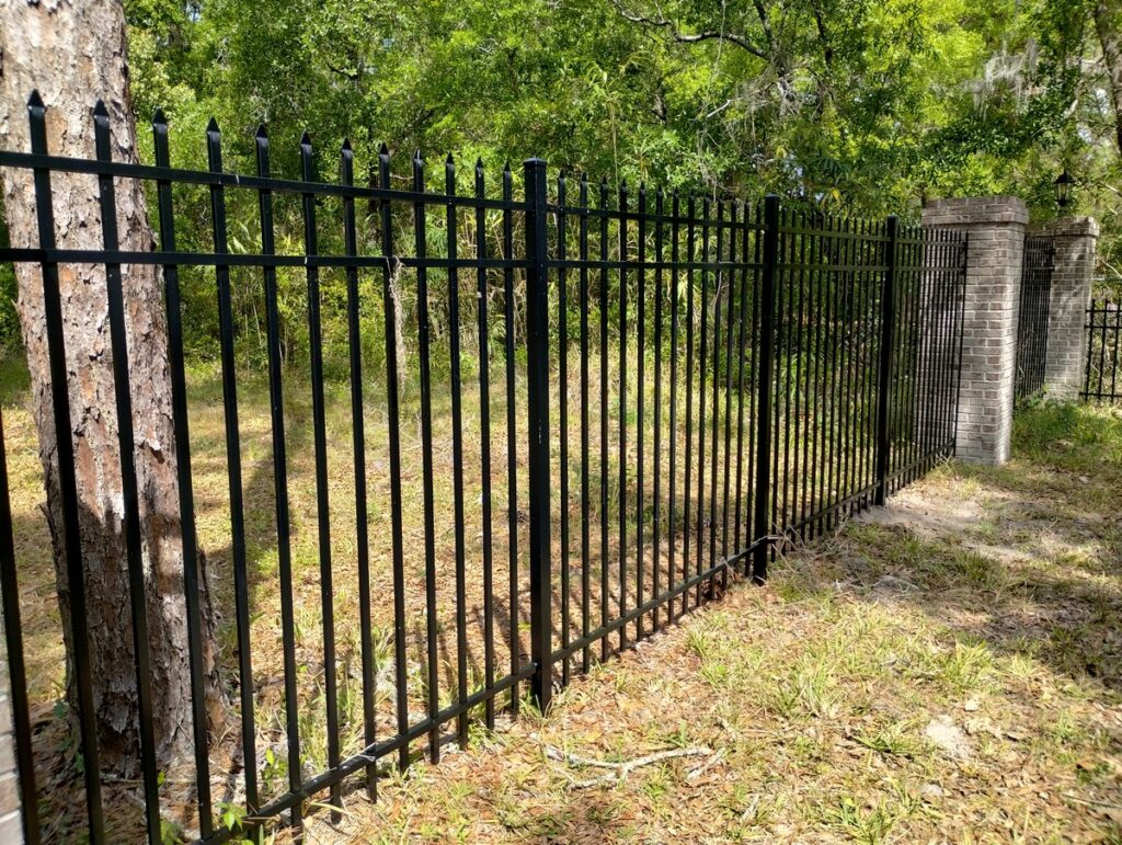 Black Aluminum Spear Top Fence Replacement Odessa Florida
